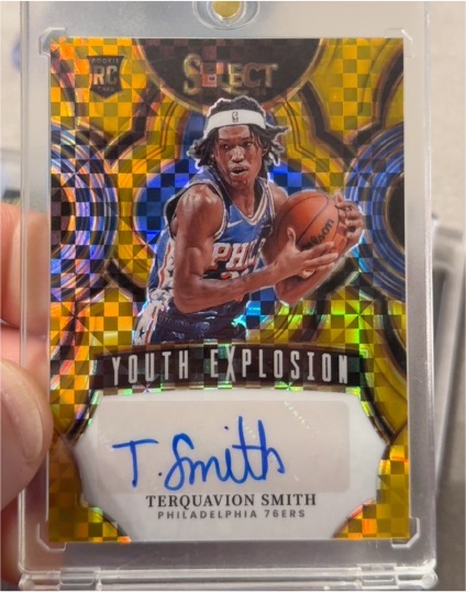 2023-24 Panini Select #YE-SMI Terquavion Smith Youth Explosion Signatures — front