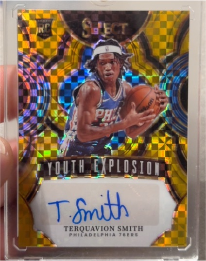 2023-24 Panini Select #YE-SMI Terquavion Smith Youth Explosion Signatures — front