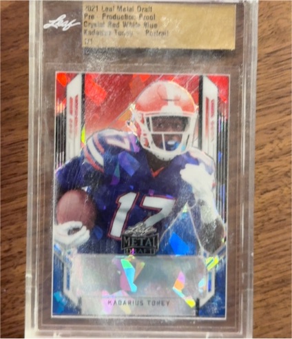 2021 Leaf Metal Draft #127 Kadarius Toney — front