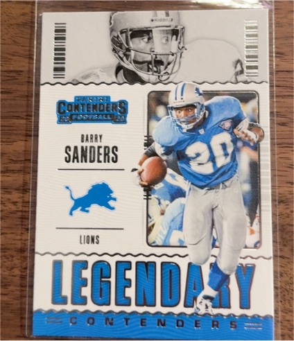 2020 Panini Contenders Legendary Contenders #LC-BSA Barry Sanders — front