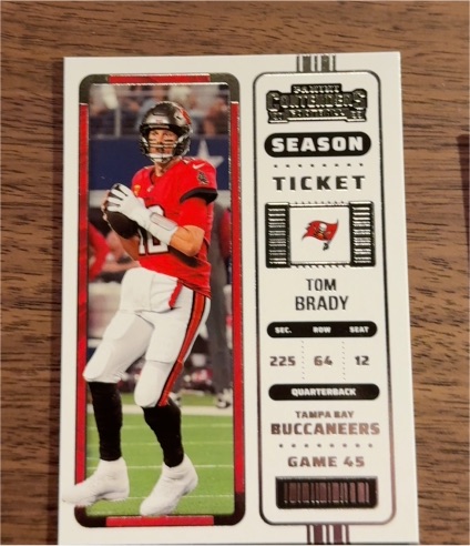 2022 Panini Contenders Season Ticket #93 Tom Brady — front