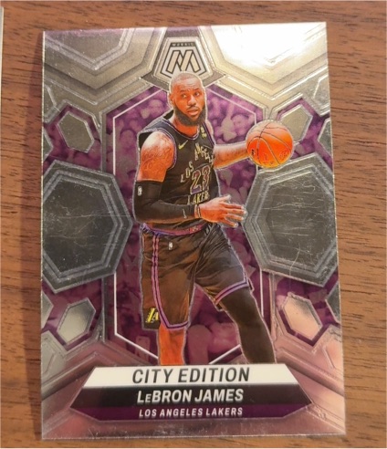 2023-24 Panini Mosaic #278 LeBron James City Edition — front
