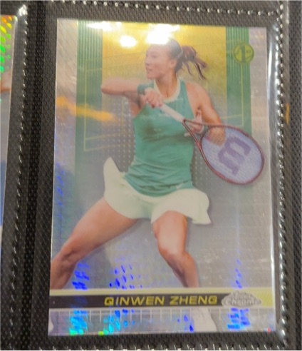 2024 Topps Chrome Tennis #119 Qinwen Zheng — front