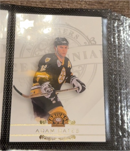2023-24 Upper Deck Boston Bruins Centennial #100-19 Adam Oates — front