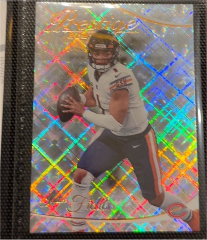 2023 Panini Prestige #54 Justin Fields Xtra Points Diamond — front