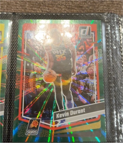 2023-24 Panini Donruss #35 Kevin Durant Green Laser Phoenix Suns — front