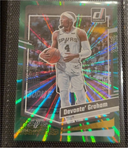 2023-24 Donruss #59 Devonte' Graham Green Laser Holo — front