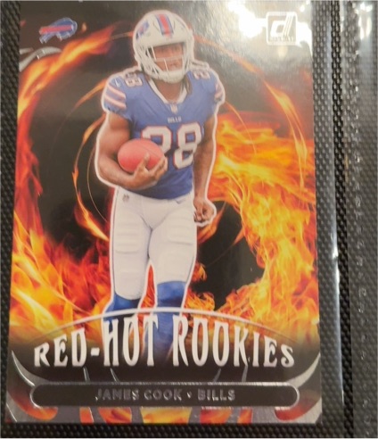 2022 Panini Donruss #RHR-6 James Cook Red Hot Rookies — front