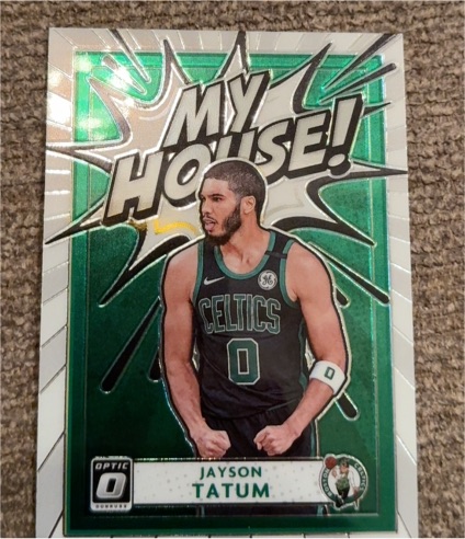 2020-21 Panini Donruss Optic #1 Jayson Tatum My House Boston Celtics — front