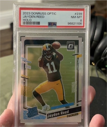 2023 Donruss Optic #239 Jayden Reed — front