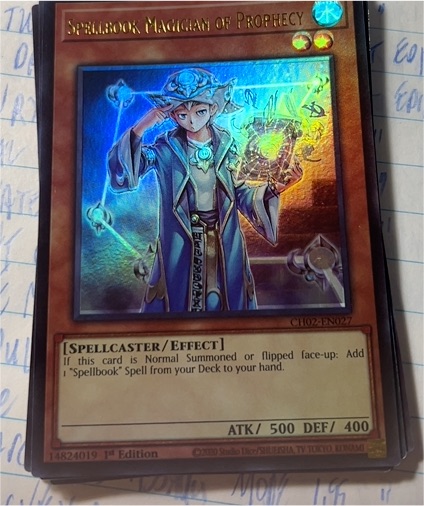 Yu-Gi-Oh! CH02-EN027 Spellbook Magician of Prophecy — front
