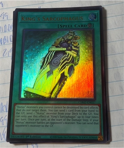 2009 Yu-Gi-Oh! CH02-EN037 King's Sarcophagus — front