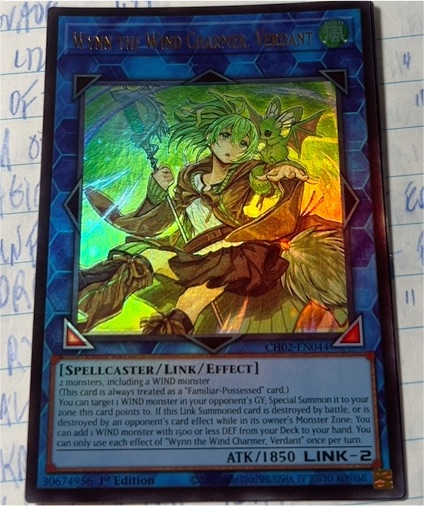 2024 Yu-Gi-Oh! CH02-EN044 Wynn the Wind Charmer, Verdant — front