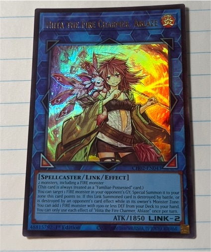 Yu-Gi-Oh! RA04-EN074 Hiita the Fire Charmer, Ablaze — front