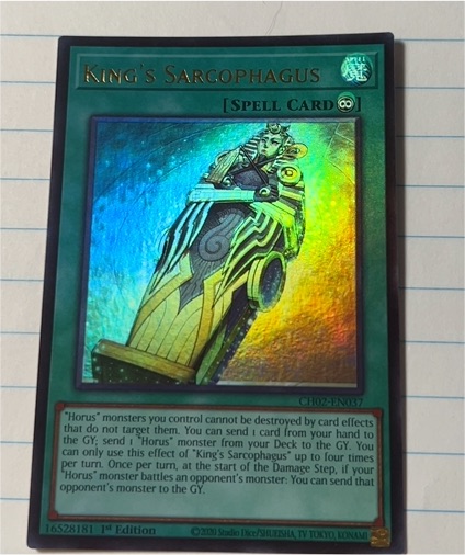 2003 Yu-Gi-Oh! CH02-EN037 King's Sarcophagus — front
