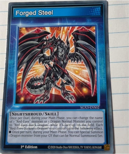 2020 Yu-Gi-Oh! SGX3-ENS02 Forged Steel — front