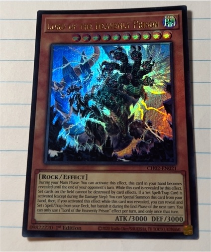 Yu-Gi-Oh! CH02-EN021 Lord of the Heavenly Prison — front