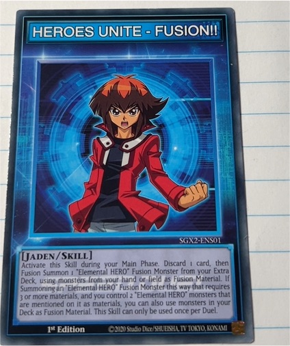 2020 Yu-Gi-Oh! Speed Duel GX: Midterm Paradox #SGX2-ENS01 Heroes Unite - Fusion!! — front