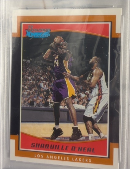 2002-03 Bowman Signature #SE-SO Shaquille O'Neal — front