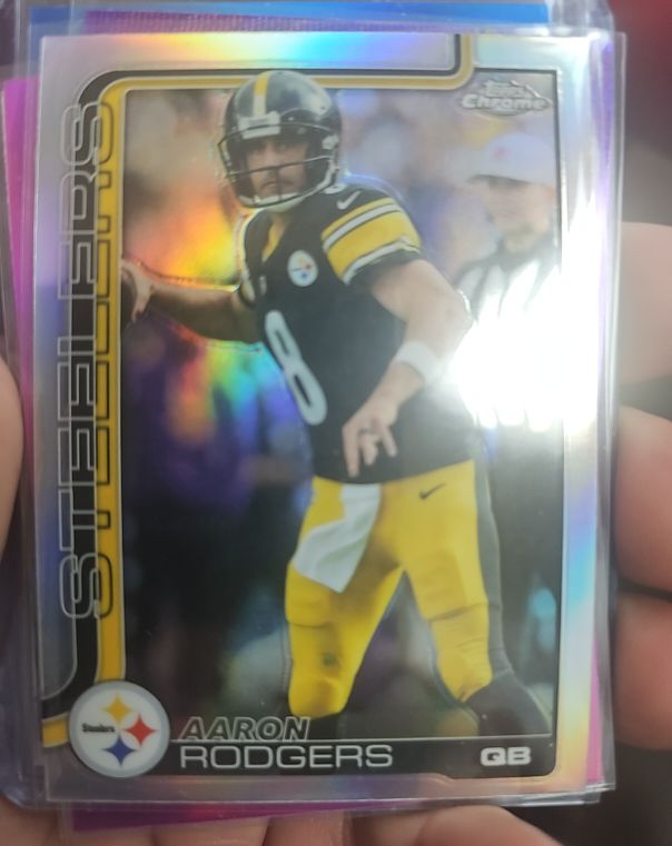 2025 Topps Chrome #255 Aaron Rodgers — front