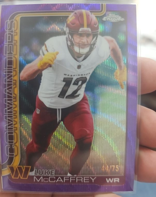 2025 Topps Chrome #298 Luke McCaffrey — front