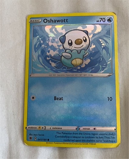 2022 Pokemon Sword & Shield Astral Radiance #041 Oshawott — front