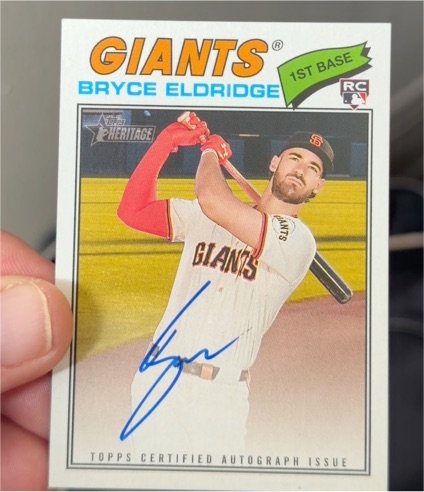 2026 Topps Heritage #310 Bryce Eldridge — front