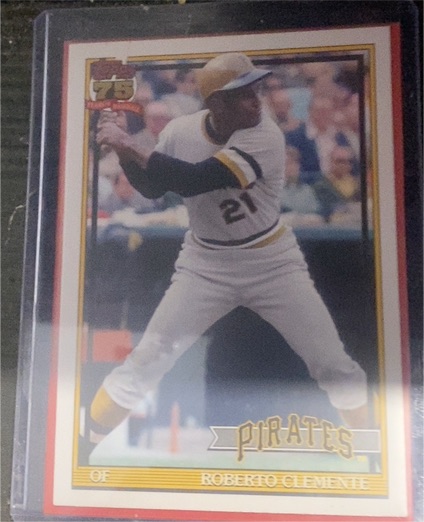 2026 Topps Series 1 - 1991 Topps Baseball Roberto Clemente #T91-99 — front