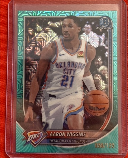 2025 Bowman Chrome #BCV-186 Aaron Wiggins — front