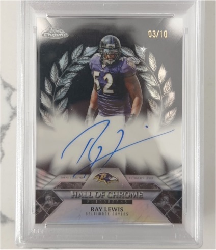 2024 Topps Chrome Hall of Chrome #HOCARL Ray Lewis — front