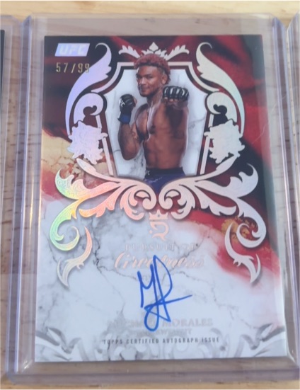 2025 Topps UFC Royalty #POG-MM Michael Morales Pursuit of Greatness Autograph — front