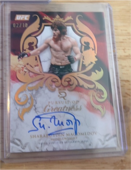 2025 Topps Royalty UFC #02/10 Sharabutdin Magomedov Pursuit Of Greatness Auto — front