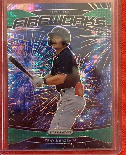 2025 Panini Prizm #4 Travis Bazzana Fireworks — front