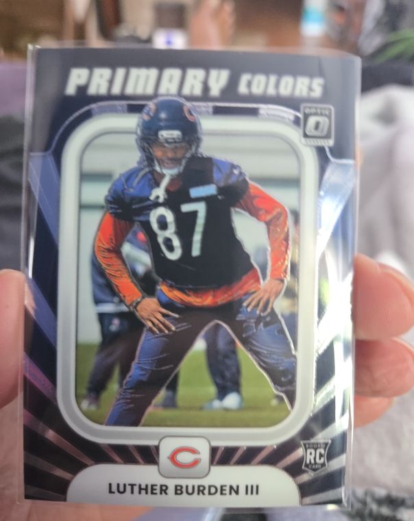 2025 Panini Donruss Optic #6 Luther Burden III Primary Colors Chicago Bears Rookie — front