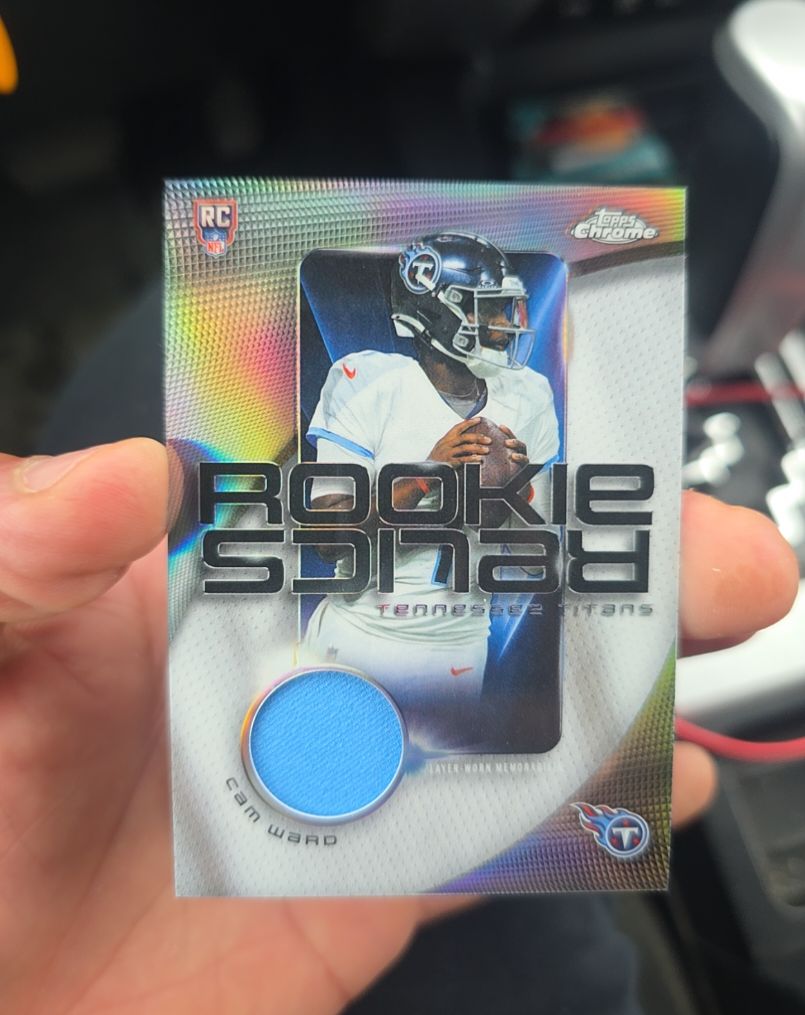 2025 Topps Chrome #RR-CW Cam Ward Rookie Relics — front