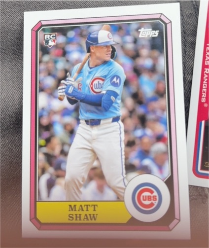 2025 Topps Archives #87BB-25 Matt Shaw — front