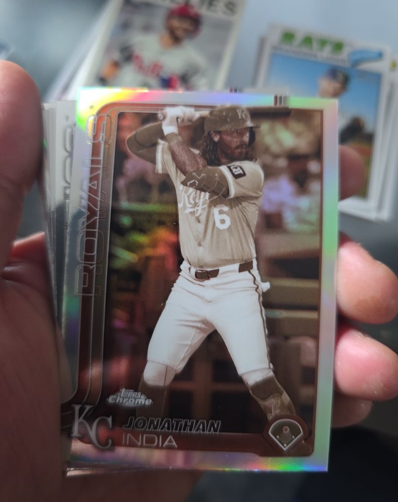 2025 Topps Chrome #209 Jonathan India Sepia Refractor — front
