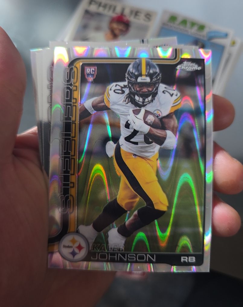 2025 Topps Chrome #323 Kaleb Johnson — front
