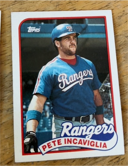 1989 Topps #706 Pete Incaviglia — front