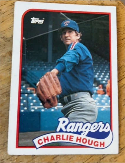 1989 Topps #345 Charlie Hough — front