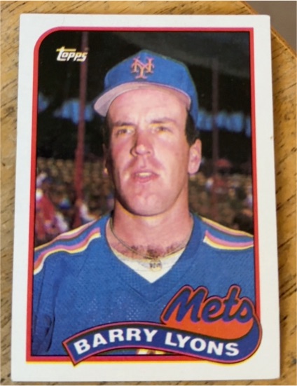 1989 Topps #412 Barry Lyons — front