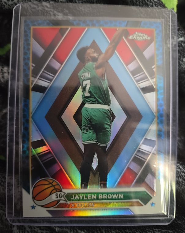 2023-24 Topps Chrome #78 Jaylen Brown — front