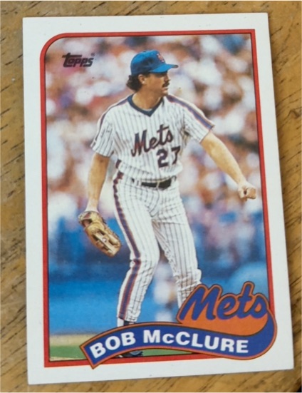 1989 Topps #182 Bob McClure — front