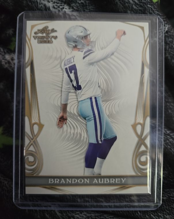 2023 Leaf Trinity #69 Brandon Aubrey — front
