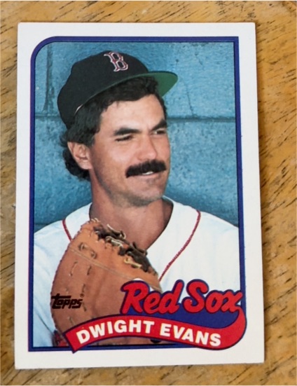 1989 Topps #205 Dwight Evans — front