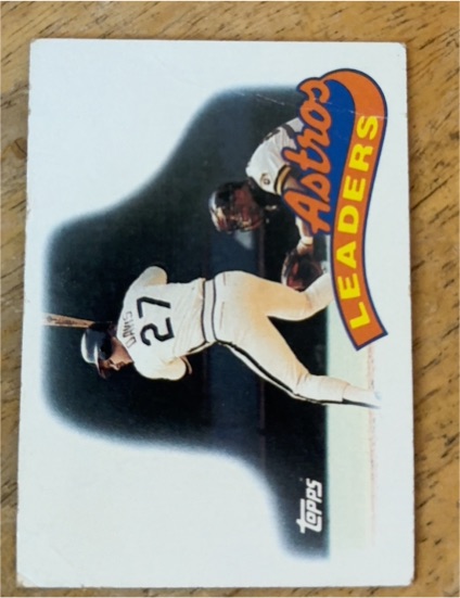 1989 Topps #579 Glenn Davis Houston Astros Team Leaders — front