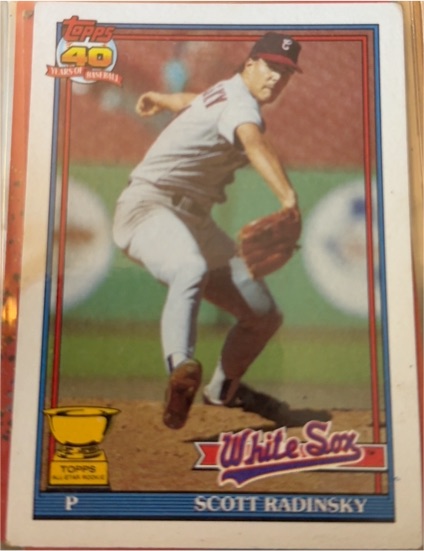 1991 Topps #299 Scott Radinsky — front
