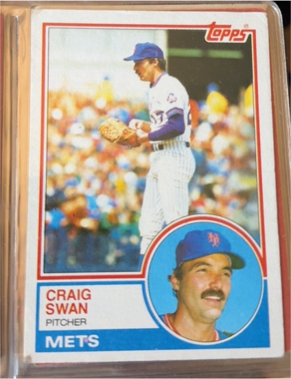 1983 Topps #292 Craig Swan — front