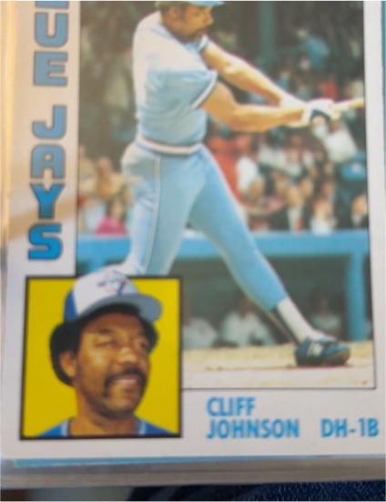 1984 Topps #221 Cliff Johnson — front