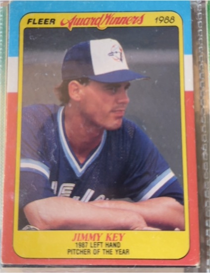 1988 Fleer Award Winners #22 Jimmy Key — front